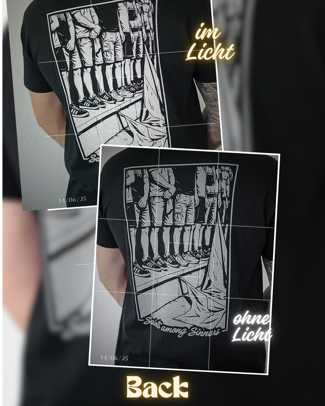 T-Shirt "Saints among Sinners" - Reflective Print