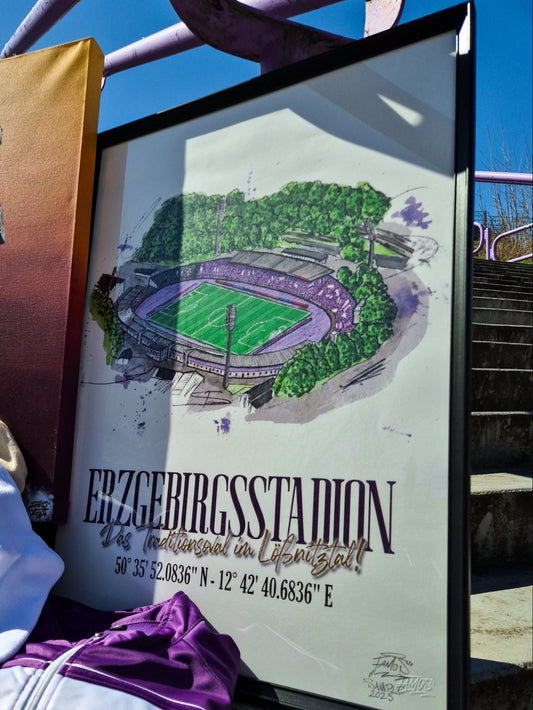 Erzgebirgsstadion Print - limitiert auf 100 Stück