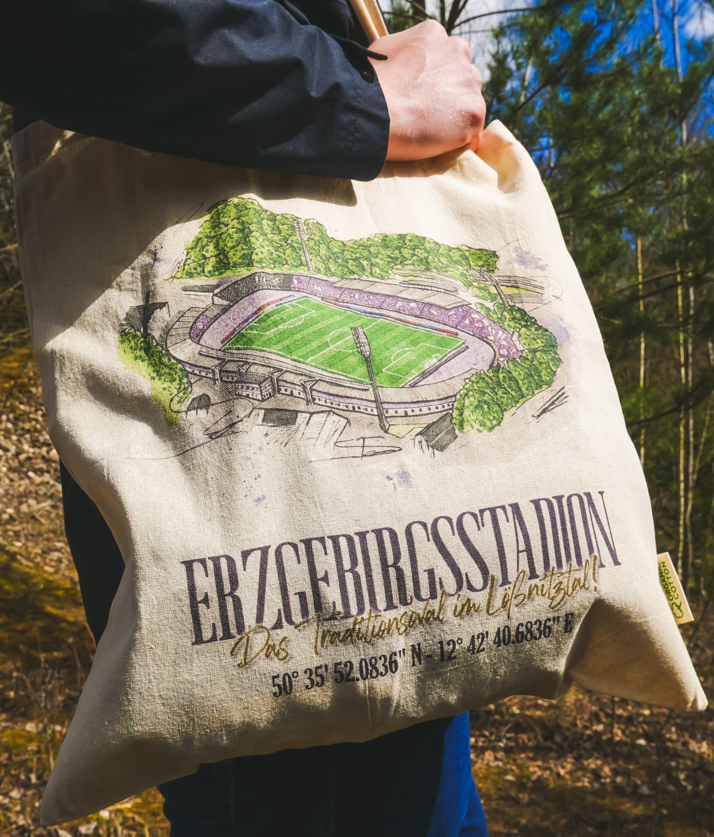 Látková taška na stadion Erzgebirge