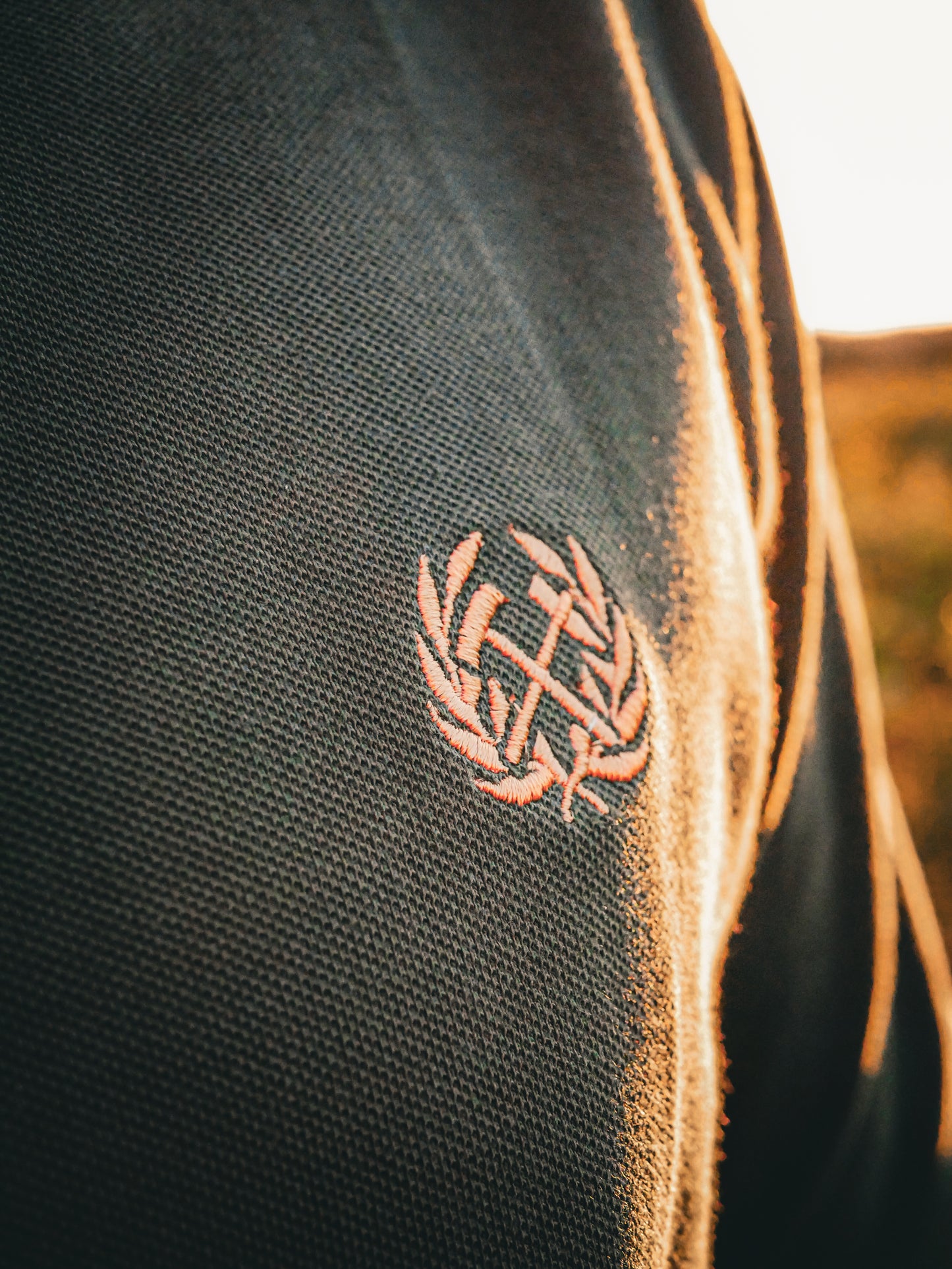 Poloshirt - Bottle Green/Gold