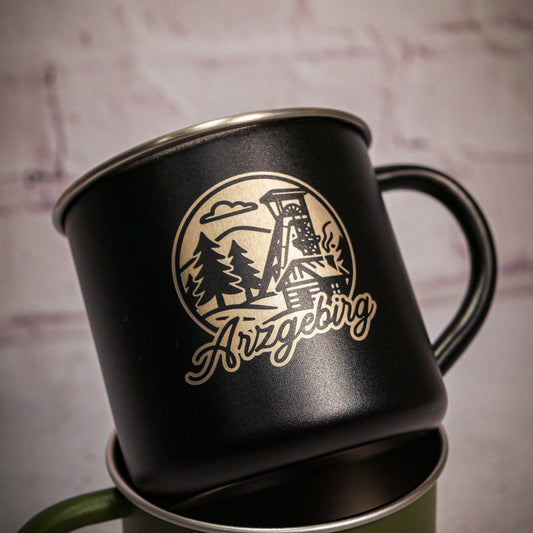 Edelstahltasse - "Arzgebirg"