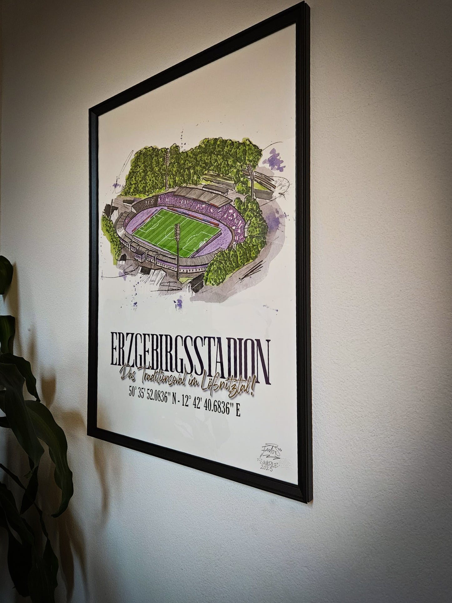 Erzgebirgsstadion Print - limitiert auf 100 Stück