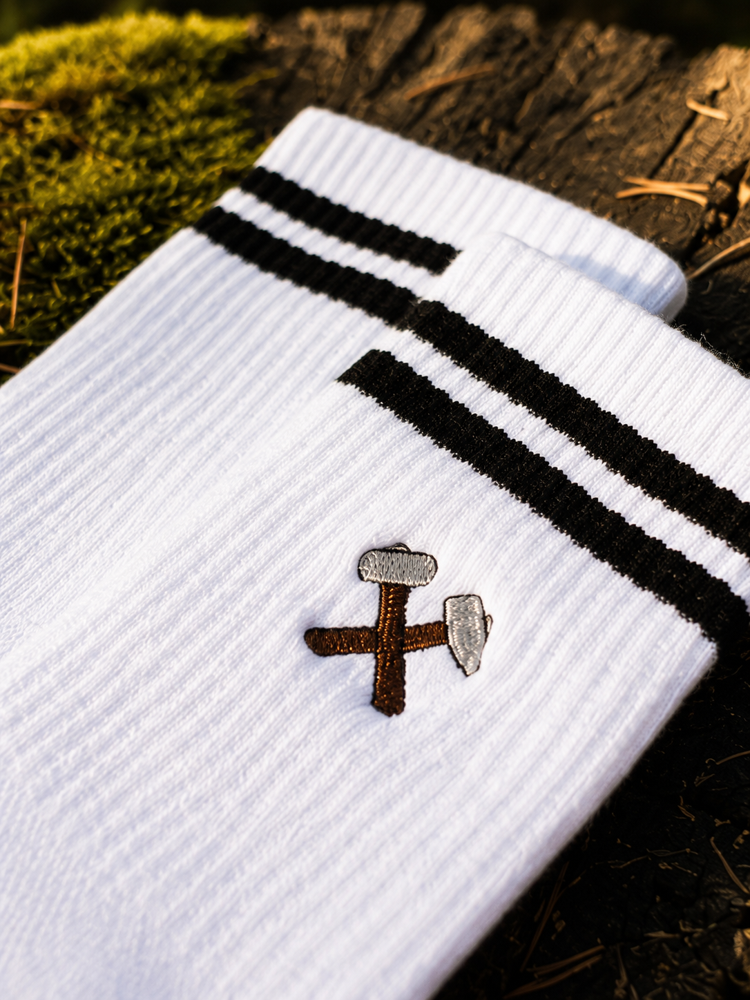 Tennissocken - Hämmer (gestickt)