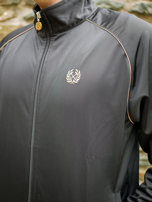 Trainingsjacke - Schwarz//Gold