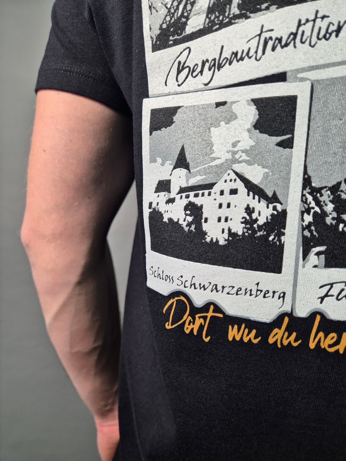 T-Shirt "Arzgebirg wie bist du schie!"